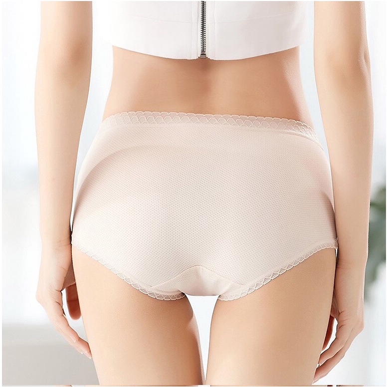Quần Lót Bầu Nữ Đúc Su thun lạnh thông hơi cao cấp không đường may mềm mại kháng khuẩn QL9911