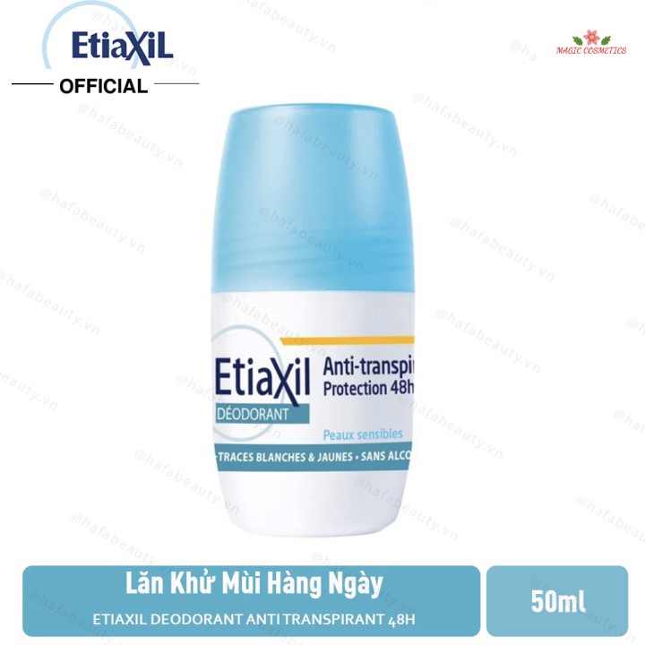 [Mã giảm giá] Lăn Khử Mùi Hàng Ngày Etiaxil Deodorant Anti Transpirant 48h 50ml