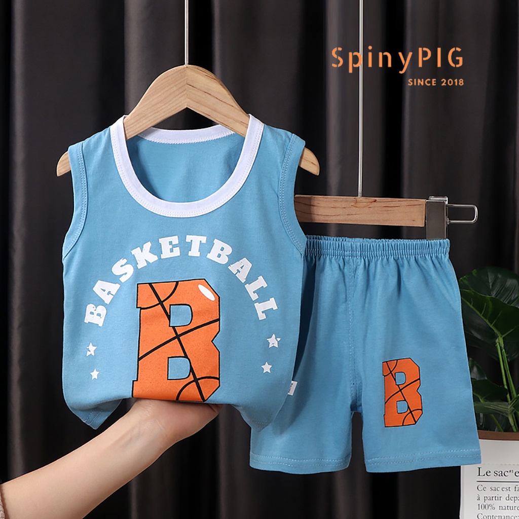 Bộ quần áo mùa hè cho bé 0-2 tuổi 100% cotton nhiều màu cho bé trai bé gái cộc tay và sát nách