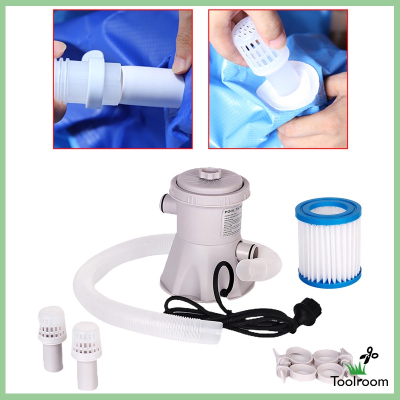 Máy Bơm Lọc Nước Bể bơi Phích Cắm UK Tiện Dụng