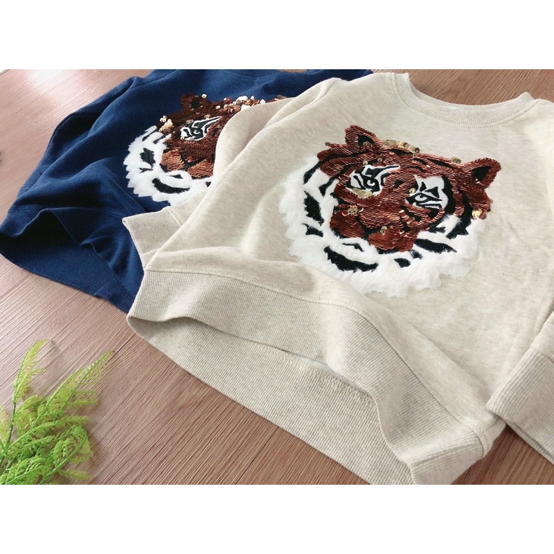 Áo nỉ Hm hổ cườm dư xịn 3-10y