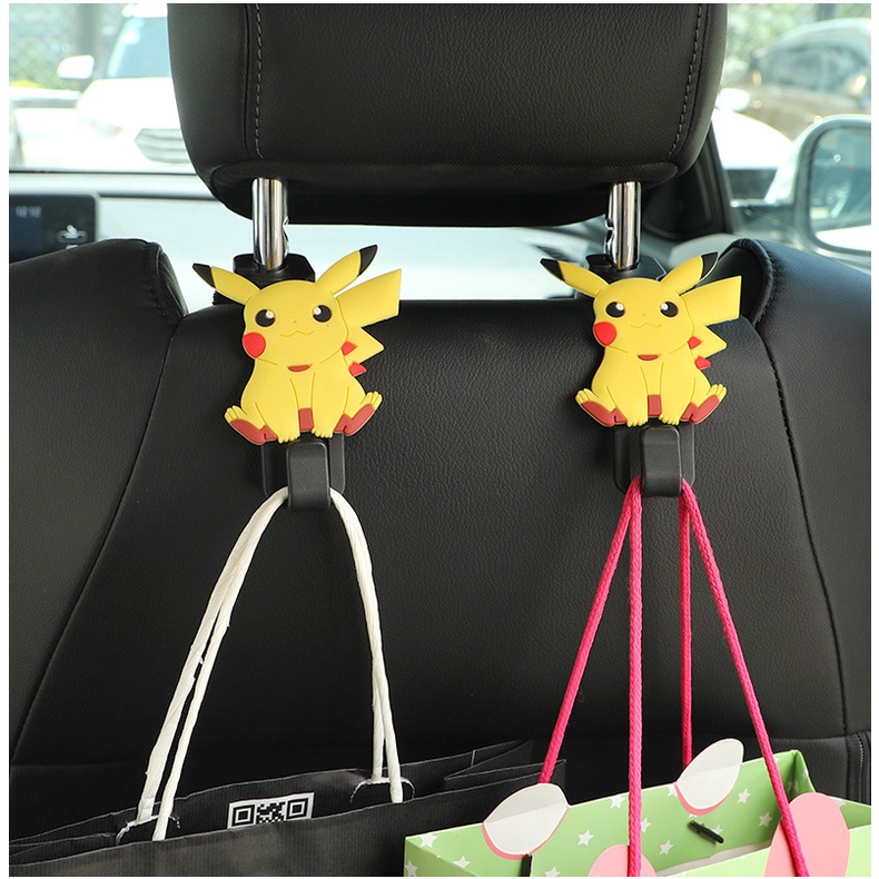 Bộ 2 Móc Treo Đồ Dùng Gắn Sau Ghế Xe Hơi Hình Hello Kitty