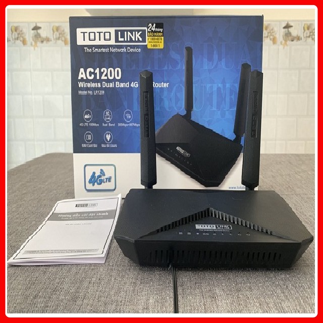 Bộ phát không dây 4G LTE băng tần kép AC1200 Totolink LR1200 -BH 24 Tháng Chính hãng | BigBuy360 - bigbuy360.vn