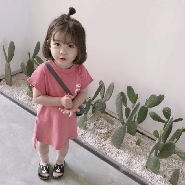 Đầm thun bé gái c Tiểu Phung