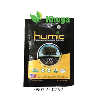 Phân bón lá Kali sinh học Humic K TC Humic Acid 50gr Baca dạng vảy