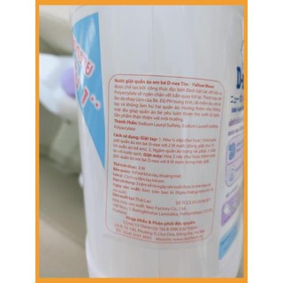 Nước giặt xả dnee 3l