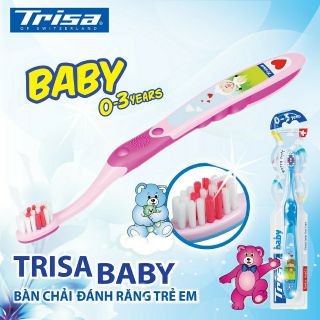 TRISA BABY - BÀN CHẢI ĐÁNH RĂNG CHO BÉ TỪ 0 -3 TUỔI
