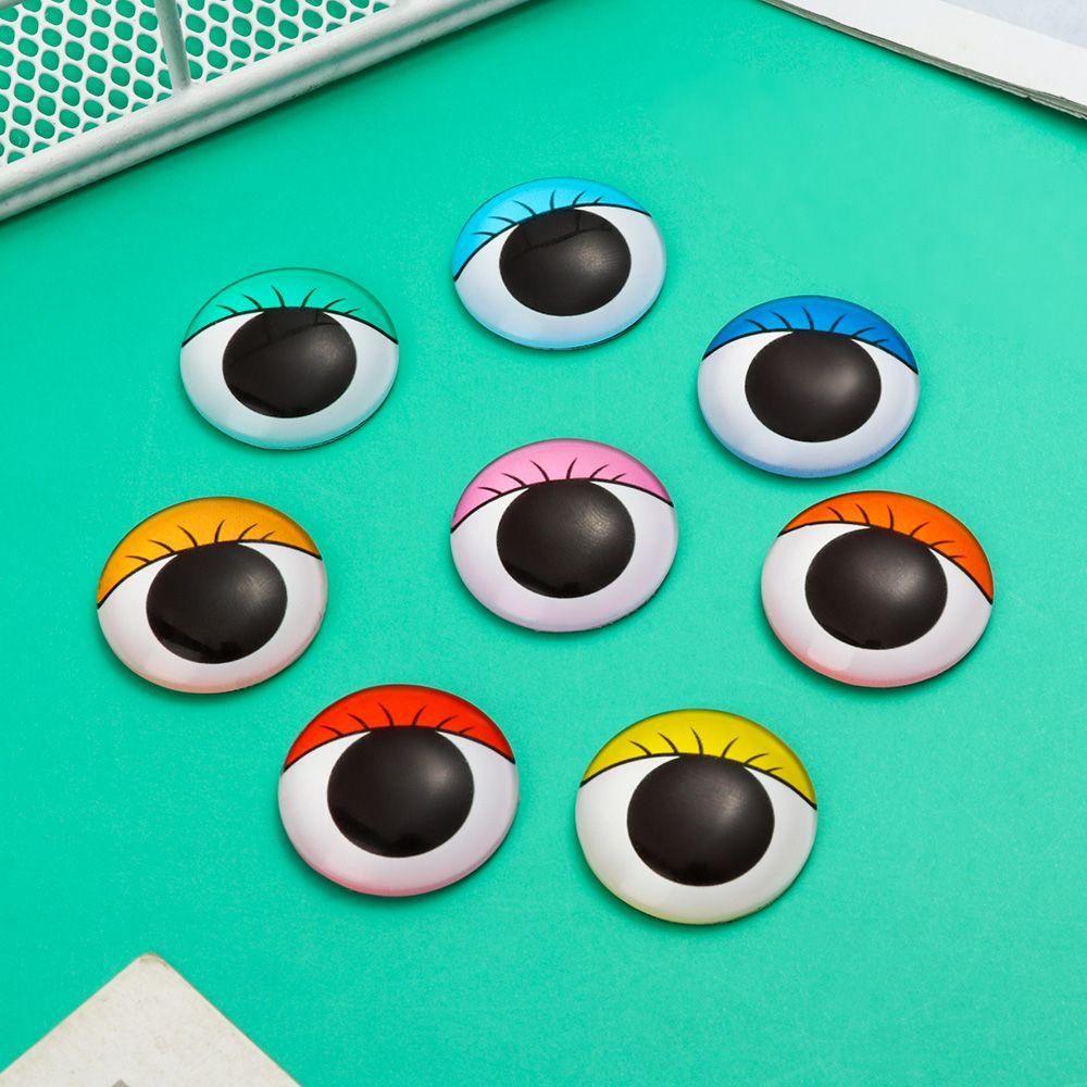 NIUYOU Set 50 Mắt Thủy Tinh 6 / 10 / 16 / 20 / 25mm Tự Làm Búp Bê