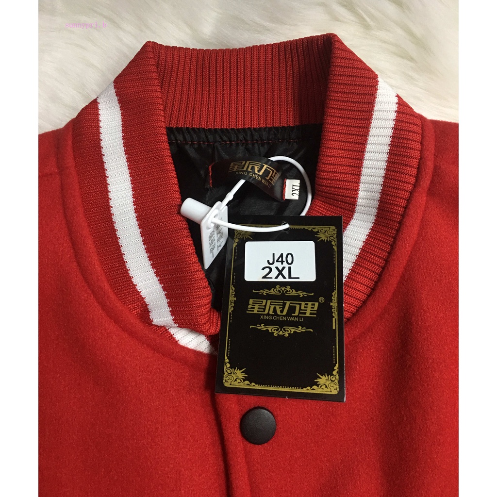 Áo khoác bóng chày thêu chữ phong cách Hip Hop cho nam