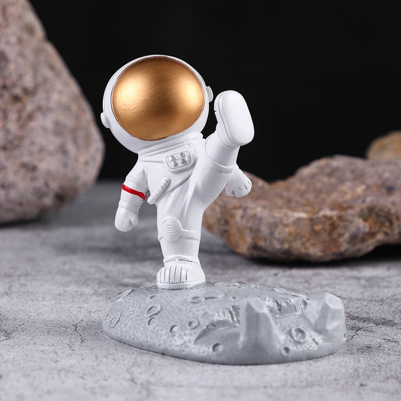 Giá đỡ điện thoại phi hành gia Ráp nhiều màu sắc, biểu cảm dễ thương để bàn, livestream, học online, quà tặng bạn bè
