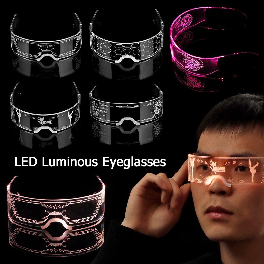 Mắt Kính Có Đèn LED 7 Màu Sắc Neon Dành Cho Biểu Diễn