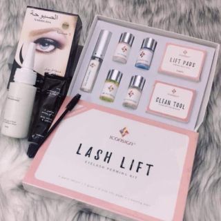Set uốn mi Hàn Quốc LASH LIFT (Thuốc uốn colagen + phủ đen)