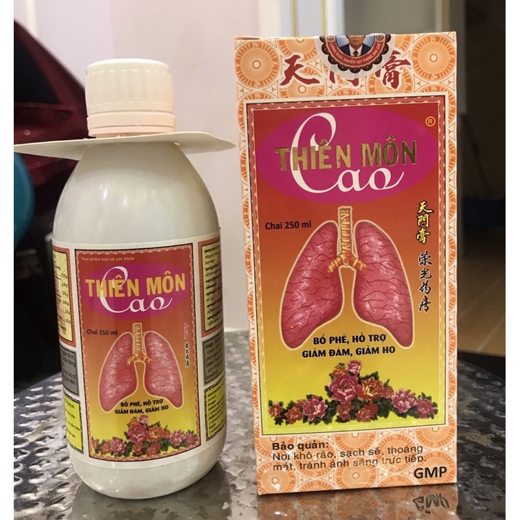 Combo 10 Chai Thiên Môn Cao, 250 ml, Giúp bổ phổi, giảm ho, tiêu đờm