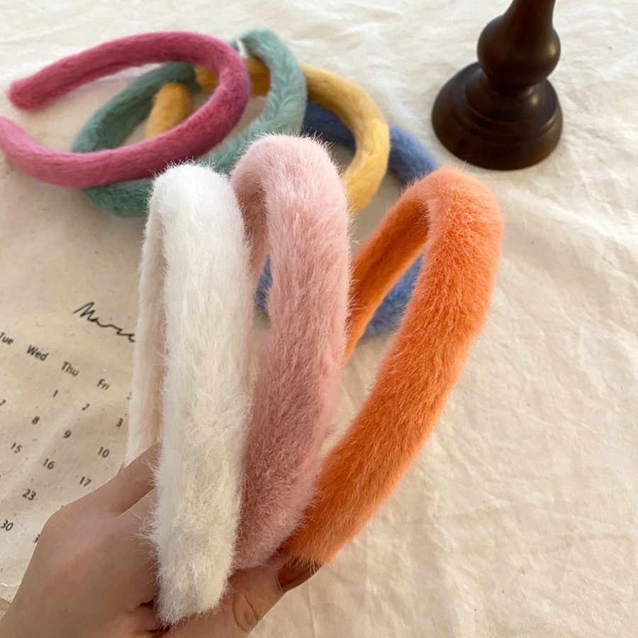 Cài Tóc Vải Cotton Mềm Mỏng Màu Kẹo Ngọt Đơn Giản Phong Cách Hàn Quốc Cho Nữ