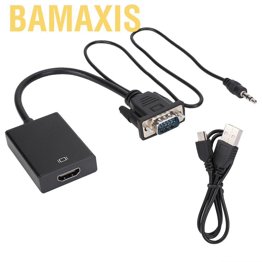 Cáp Chuyển Đổi Bamaxis 15cm Active Vga Sang Hdmi Với Âm Thanh Cho Pc Hdtv 1080p