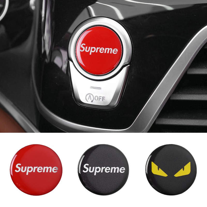 Miếng dán nút đề Start/Stop phong cách thời trang cao cấp phù hợp với mọi loại xe hơi, ô tô