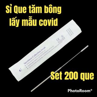 Set 200 que tăm bông lấy mẫu dịch tỵ hầu