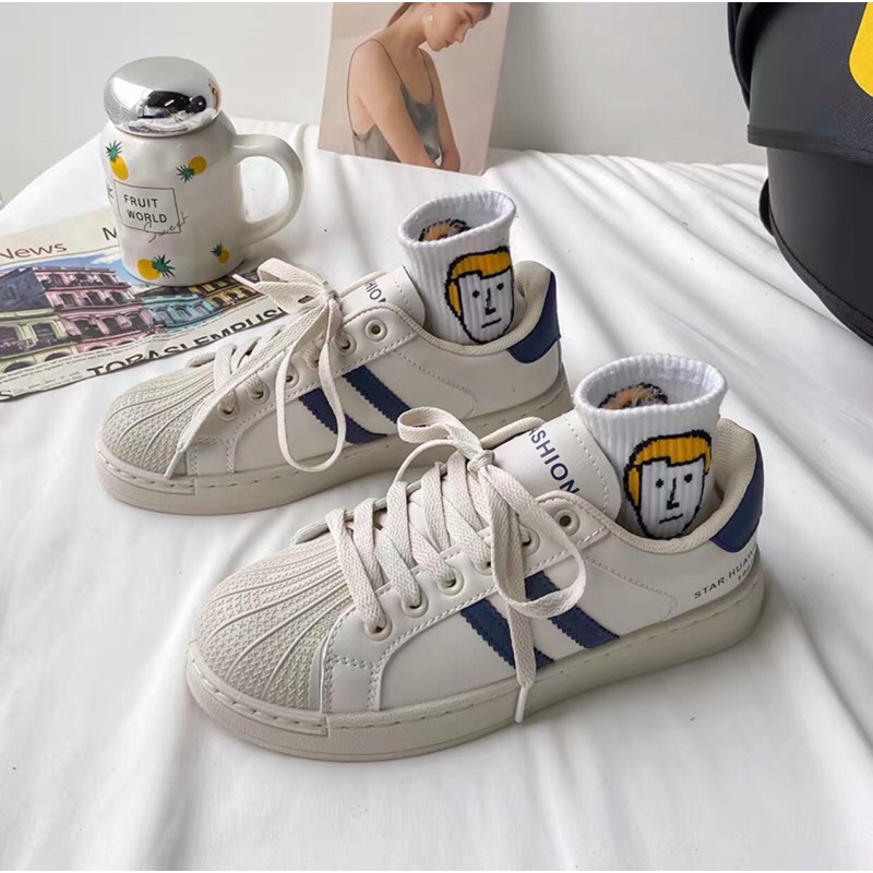 Giày thể thao nữ mũi vỏ sò phong cách thời trang năng động