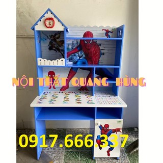 Bàn học sinh nhựa đài loan in 3D người nhện cho bé trai - Giao hàng trong ngày