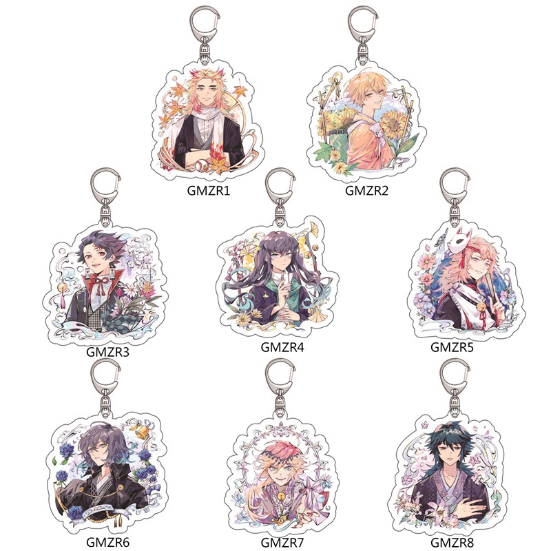 Móc khóa acrylic hình nhân vật Tanjiro Zenyi phim Demon Slayer