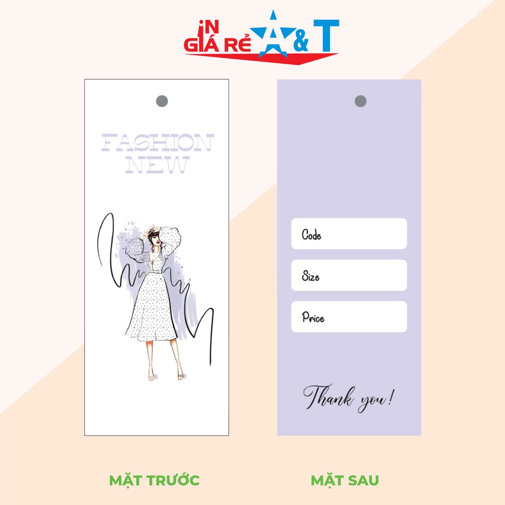 (GIÁ TẬN XƯỞNG IN) Mác quần áo, tag quần áo 100 cái_MẪU3