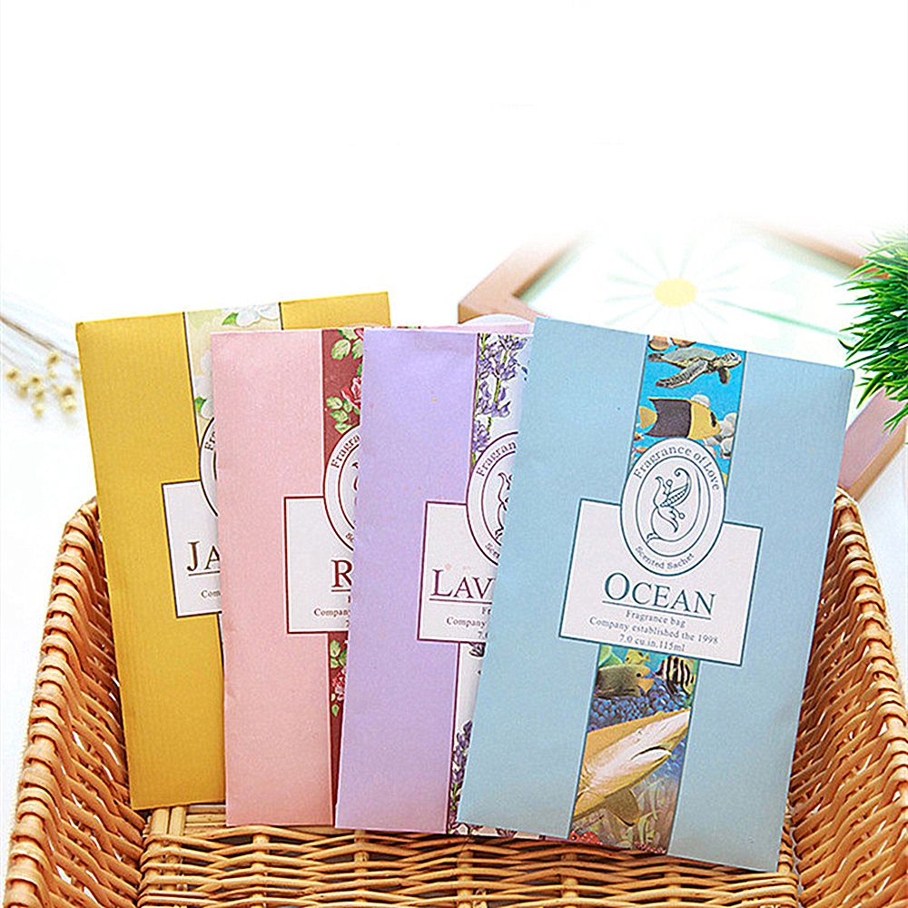 UFANSM Túi Thơm Hương Hoa Hồng/Hoa Oải Hương Tự Nhiên Chống Ẩm Mốc Tiện Dụng Cho Tủ Quần Áo/ Xe Hơi