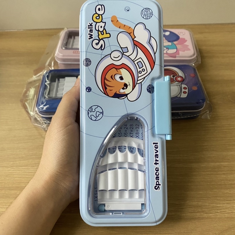 Hộp Bút Sắt 2 Tầng Cao Cấp B520
