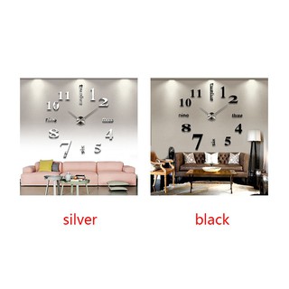 Đồng Hồ Dán Tường Cỡ Lớn 3D