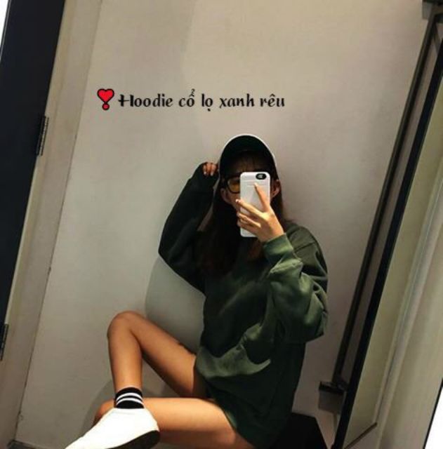 ÁO KHOÁC ÁO THUN NỈ HOODIE CỔ CHUI KHÔNG NÓN