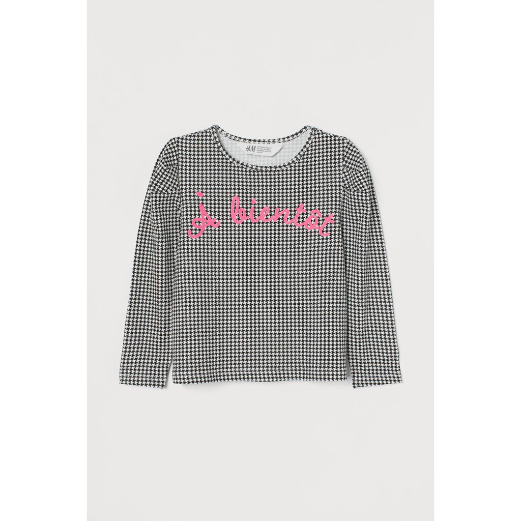 Áo caro đen trắng HM H&amp;M _hàng chính hãng Anh