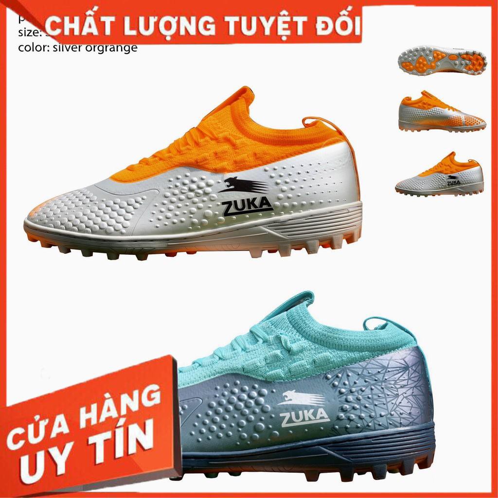 Giày đá bóng Zuka cổ thun - sân nhân tạo -đế khâu full - cực đẹp
