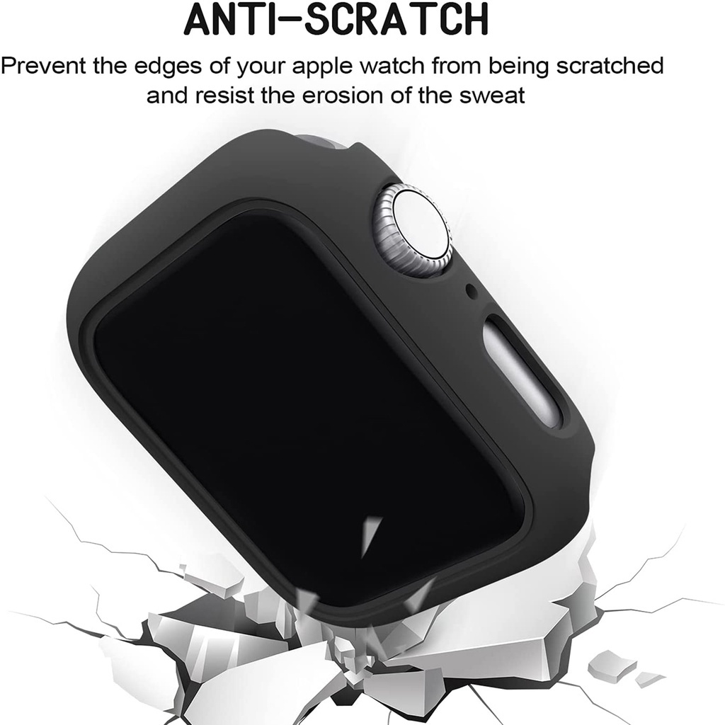Khung Nhựa PC Cứng Bo Viền Bảo Vệ Cho Apple Watch 7 41mm 45mm iWatch 7 41mm 45mm