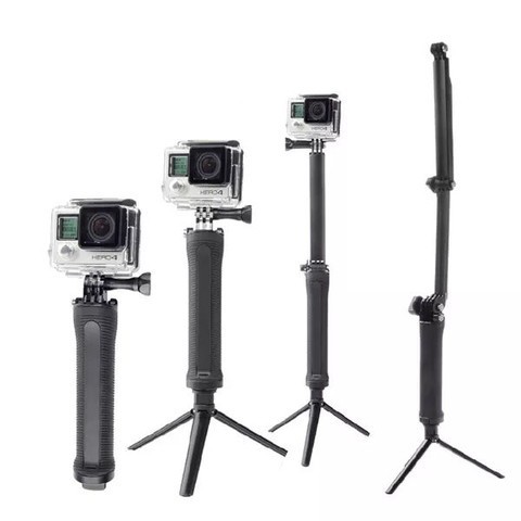 Gậy 3 Khúc Selfie Gopro – 3 Way Monopod Action Camera