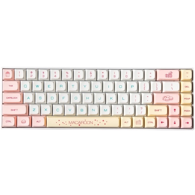 Keycap XDA PBT Dyesub - bộ nút thay cho bàn phím cơ Honey milk, Macaroon, Shimmer, Ice cream