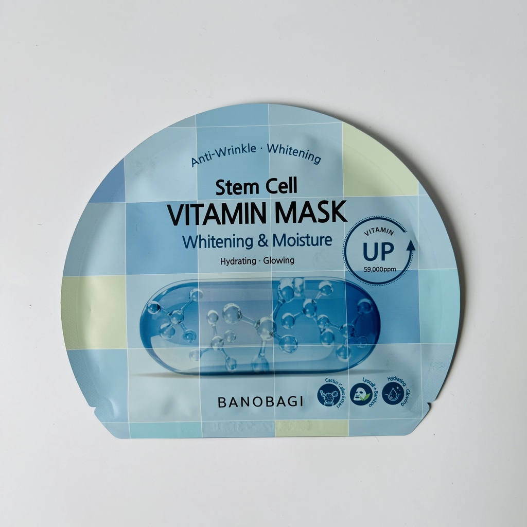 Mặt Nạ Giấy Dưỡng Ẩm Trắng Da Banobagi Stem Cell Vitamin Mask 30ml | BigBuy360 - bigbuy360.vn