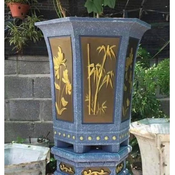 Khuôn đúc chậu lục giác ống cao 55
