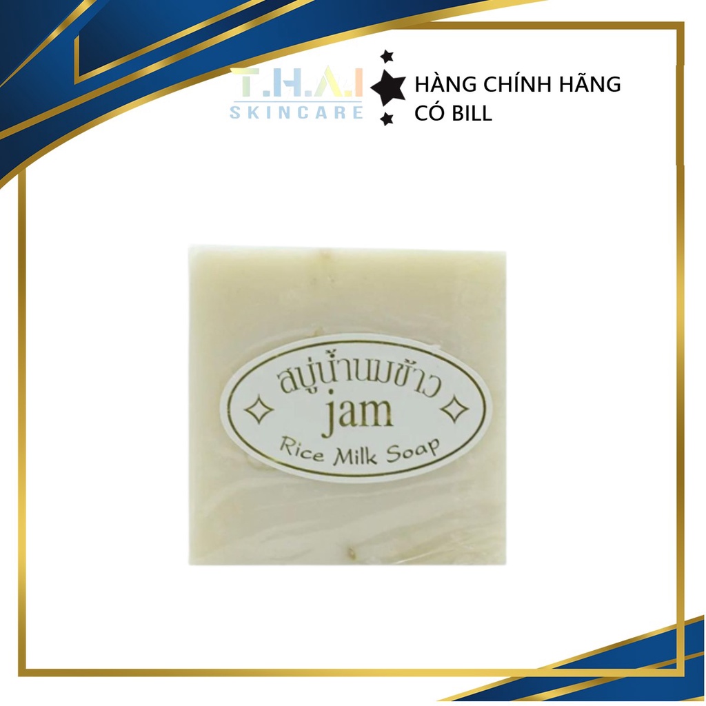 Xà phòng cám gạo Jam Rice Milk Soap tắm và rửa mặt