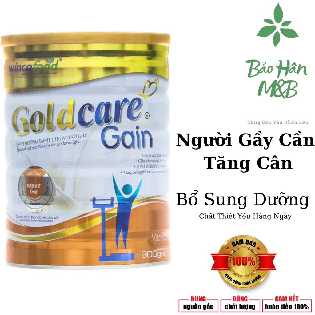 Sữa GoldCare Gain Dành Cho Người Gầy [ date mới nhất ] Lon 900g