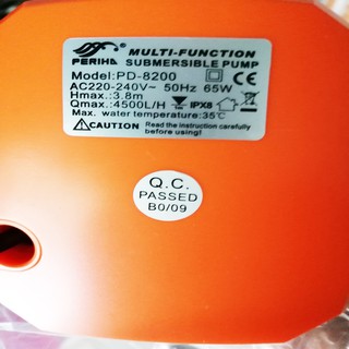 MÁY BƠM NƯỚC BỂ CÁ PERIHA PD-8200