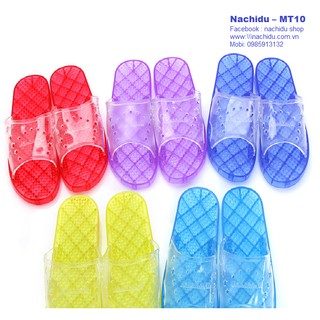 Combo 4 đôi dép massage chân đi trong nhà, dép nhà tắm, dép văn phòng, dép công sở, dép lê, dép nhựa Nachidu MT10