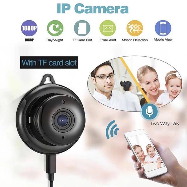 Camera Giám sát Wifi Không Dây Mini V380 HỒNG NGOẠI HD 1080P kèm Full phụ kiện