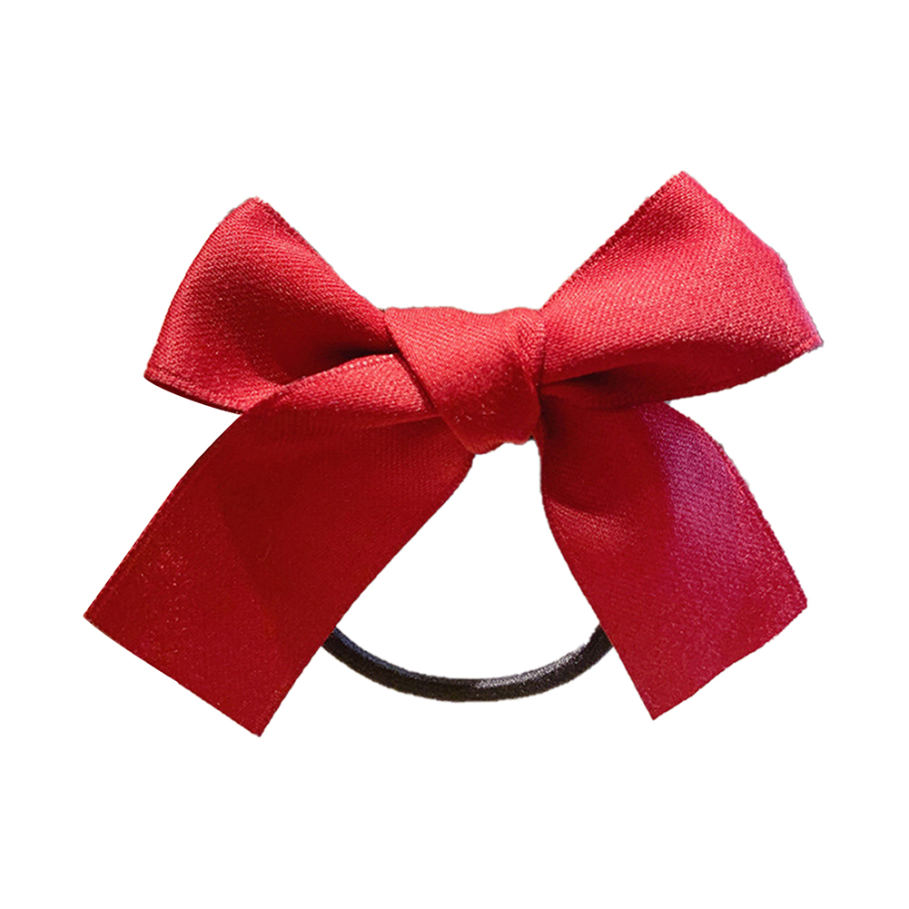 Dây buộc tóc vải satin hình nơ xinh xắn cho nữ