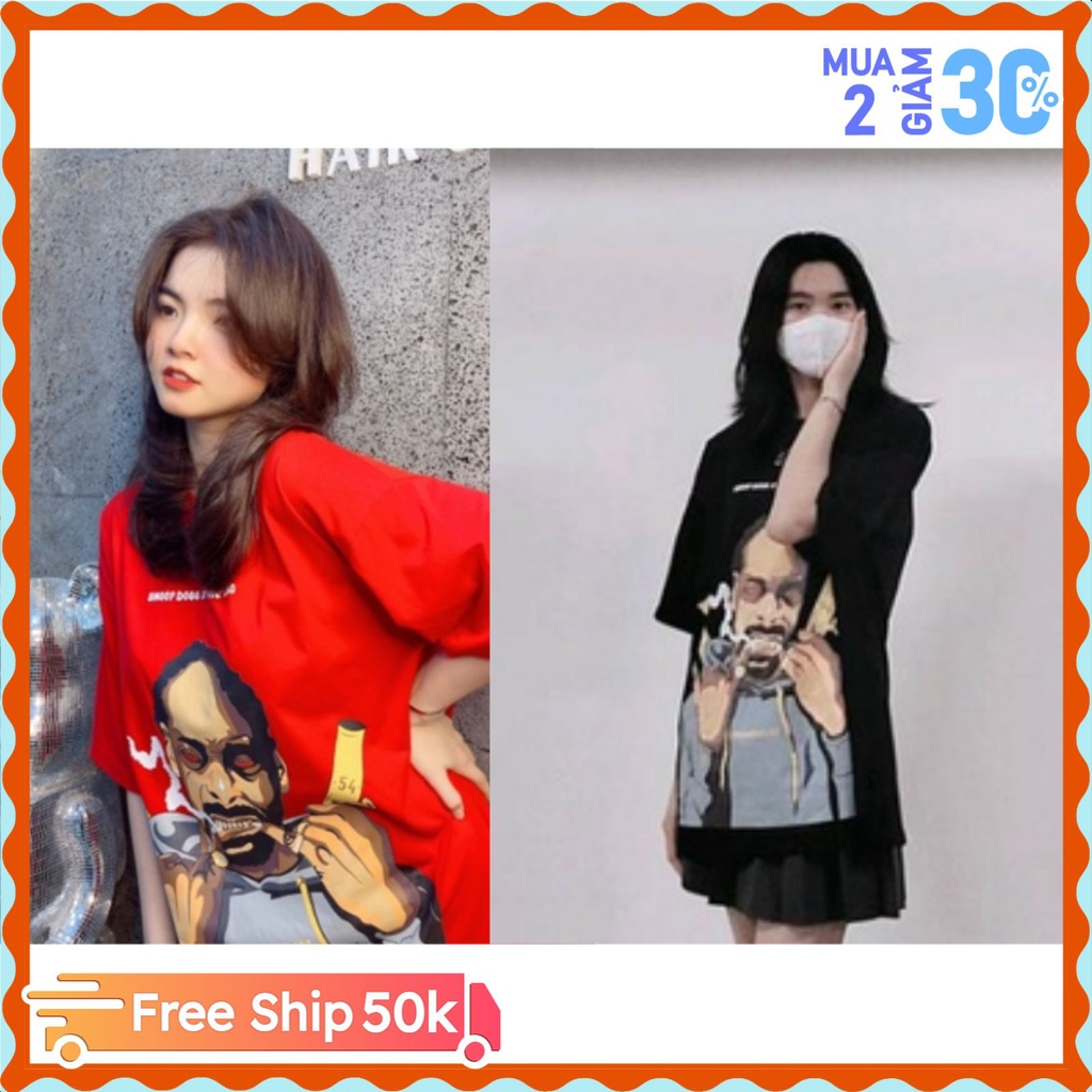 Áo phông nam nữ form rộng SnoopDog Dekhishopn, áo thun unisex tay lỡ style ulzang