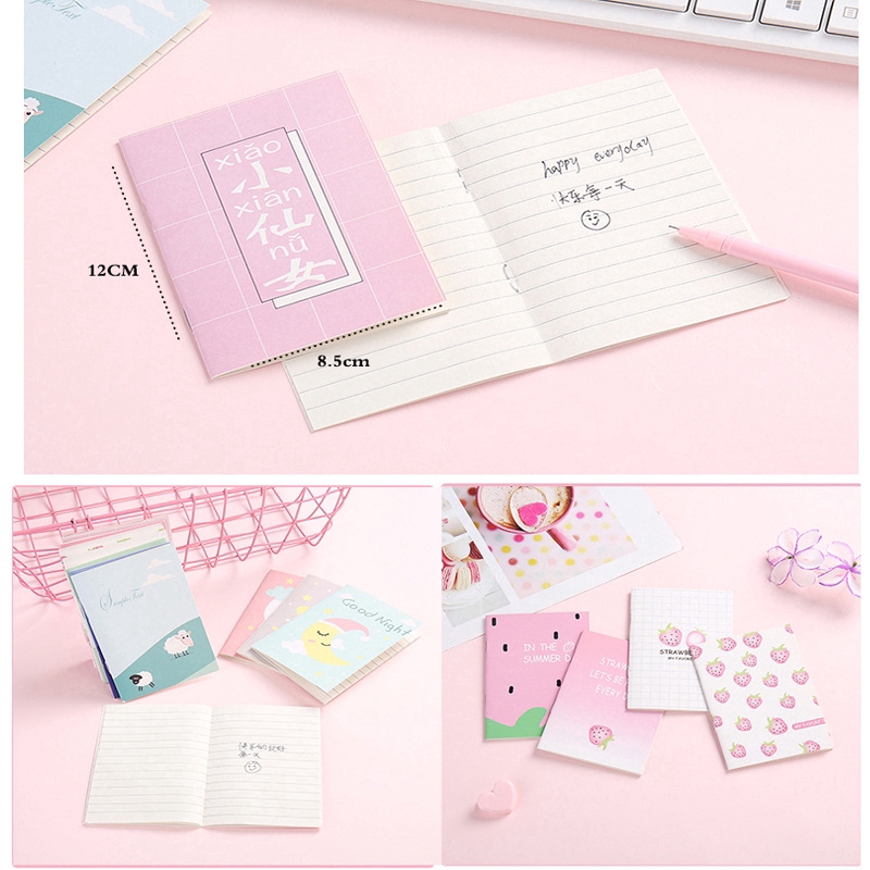Random Style Mini Cartoon Note Book Cute Notepad Pocket Note Book Stationery
