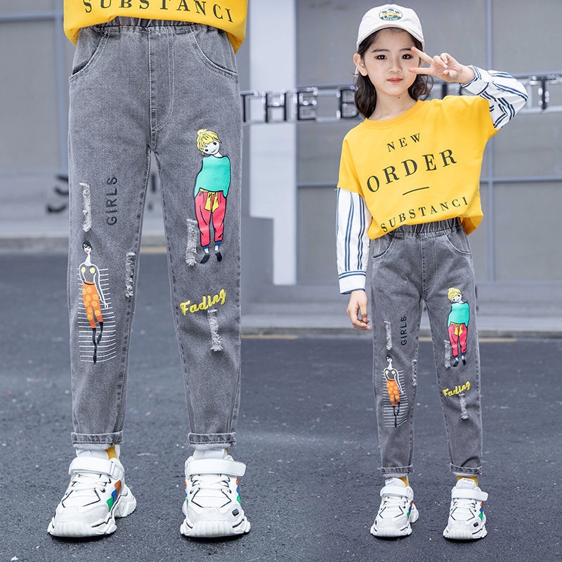 Quần jean size đại bé gái 8 9 10 11 12 tuổi ✨ Quần bò bé gái lớn 20kg 25kg 30kg 35kg