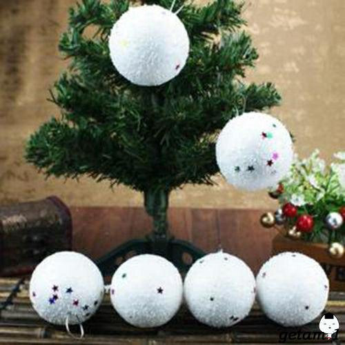 Set 6 bóng tuyết trang trí cây thông Noel