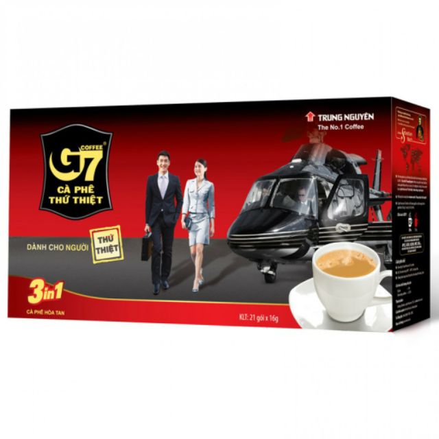 Cafe G7 hộp 21 gói 3 in 1 (Date mới)