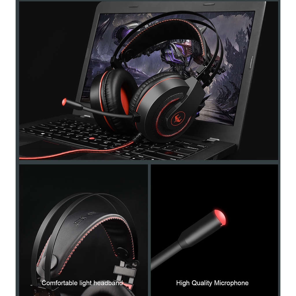 Tai Nghe Chụp Tai GT65 Chuyên Game Máy Tính/PC/Điện Thoại Di Động Bass Mạnh Mẽ Chất Lượng Âm Thanh Nổi