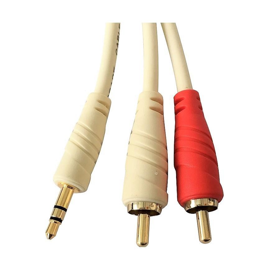 Dây giắc 3.5 ra 2 đầu hoa sen cho loa