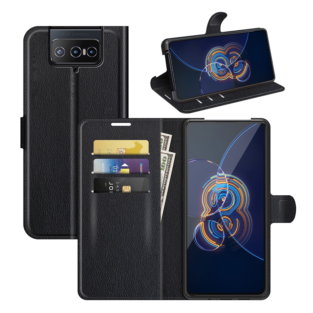 Ốp Điện Thoại Kèm Ví Cho Asus Zenfone 8 Flip ZS672KS 6.67inch
